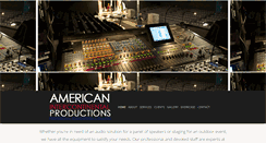 Desktop Screenshot of aicproductions.com