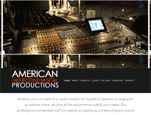 Tablet Screenshot of aicproductions.com